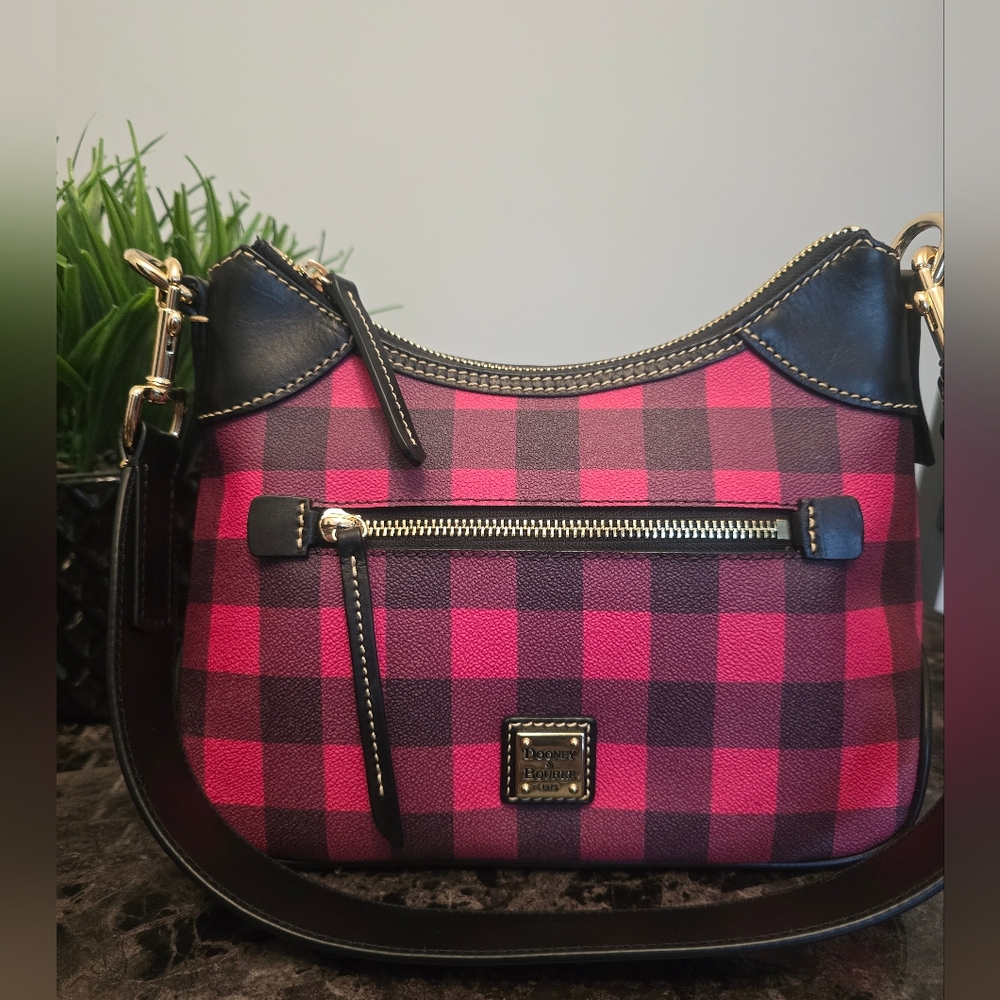 Dooney & Bourke Black And Red Hobo